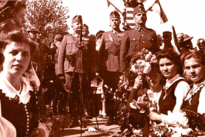 A honvédek bevonulása Sepsiszentgyörgyre 1940.